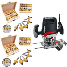 Kit Tupia de Coluna 1100 Watts c/maleta Skil+ 2 Cjs de Fresas para Madeira - NKF