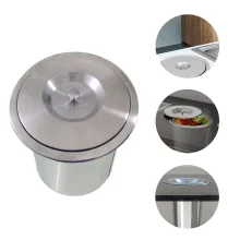 Lixeira de Embutir em Pia Aço Inox 3 litros EMB-03