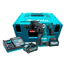 Martelete 28mm à Bateria e 2 Baterias 40V 4.0Ah HR004GM201 Makita
