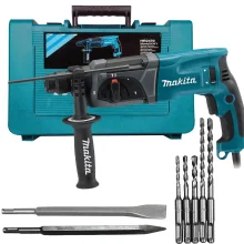 Martelete Combinado 24mm SDS HR2470-L Makita e Brocas e Ponteira e Talhadeira