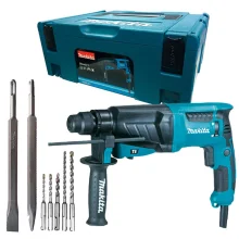 Martelete Combinado 830W HR2630J Makita e Ponteira e Talhadeira e Brocas