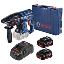 Martelete Perfurador à Bateria GBH 180-LI e 2 Baterias 18V com Maleta Bosch