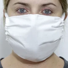 Máscara de Rosto Lavável Tecido Duplo em Algodão 5 Unidades