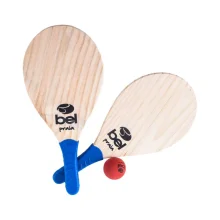 Par de Raquetes De Praia e Bola e Sacola 481000 Belfix Cores Sortidas