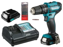 Parafusadeira e Furadeira à Bateria e Kit de 5 Brocas HP333DWYX3 P Makita