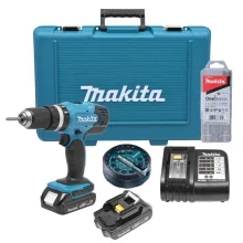 Parafusadeira e Furadeira de Impacto à Bateria 18V DHP453SYE P Makita