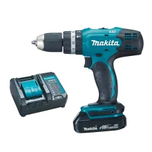 Parafusadeira Furadeira de Impacto à Bateria e Bateria 18V DHP453Y002 Makita