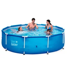 Piscina Bel Life Armação 7000 Litros e Cobertura para Piscina e Lona 510100 Belfix