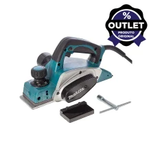 Plaina Elétrica 82mm 620 Watts KP0800 Makita Outlet 220 Volts