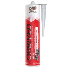 Selante Acético Alta Temperatura Orbived 280ml 250g Vermelho 6413 Orbi