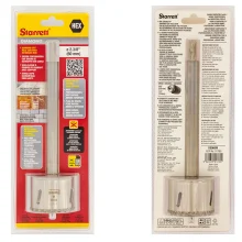 Serra Copo Diamantada 19mm 3/4 Pol com Haste DE019M Starrett