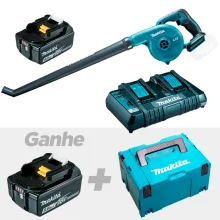 Soprador à Bateria e 2 Baterias e Carregador e Maleta Mak-Pac DUB183Z P Makita