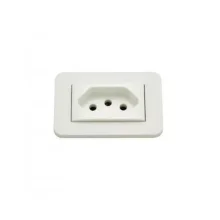 Tomada para Móveis 10A Lumitek Branca