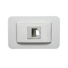 Tomada para Móveis Rede Rj11 Lumitek Branco