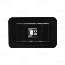 Tomada para Móveis Rede Rj11 Lumitek Preto