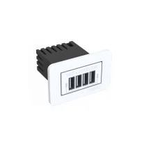 Tomada USB Charger 4X5V-2A+BR Lumitek