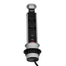 Torre de Tomada Multiplug 2 Tomadas e 2 USB Bivolt