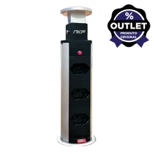 Torre de Tomada Multiplug 3 Tomadas Bivolt Outlet