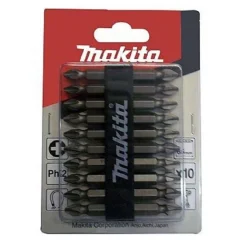 Conjunto Bit Phillips PH2 10 peç D-34366 Makita