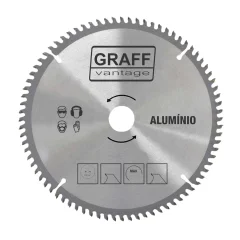 Disco de Serra Circular Alumínio 250mm 80 Dentes Alumínio Graff Vantage