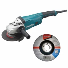 Kit Esmerilhadeira Angular GA7020 Makita e Disco de Corte Desbaste Abrasivo