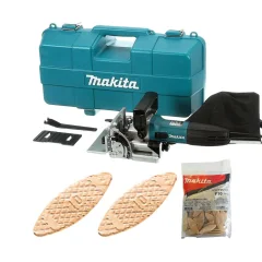 Kit Fresadora de Junção 4Pol 710W PJ7000 Makita e 200 Biscoitos