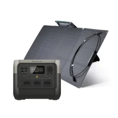 Kit Gerador de Energia Portátil River 2 Pro e Painel Solar Portátil 160W EcoFlow