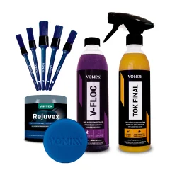 Kit Shampoo 2011069 Vonixx e Cera Líquida e Revitalizador e Aplicador e 5 Pincéis