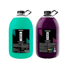 Kit Shampoo Automotivo Concentrado V-Floc 5L Vonixx e Vexus Limpador de Rodas 5L