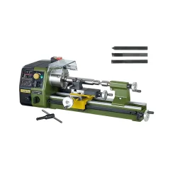 Kit Torno Mecânico de Precisão PD 250/E 24002 Proxxon e Conjunto de 3 Ferros 220 Volts