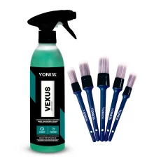Kit Vexus Limpador de Rodas e Motor 500ml 2005228 Vonixx e 5 Pincéis 2005065