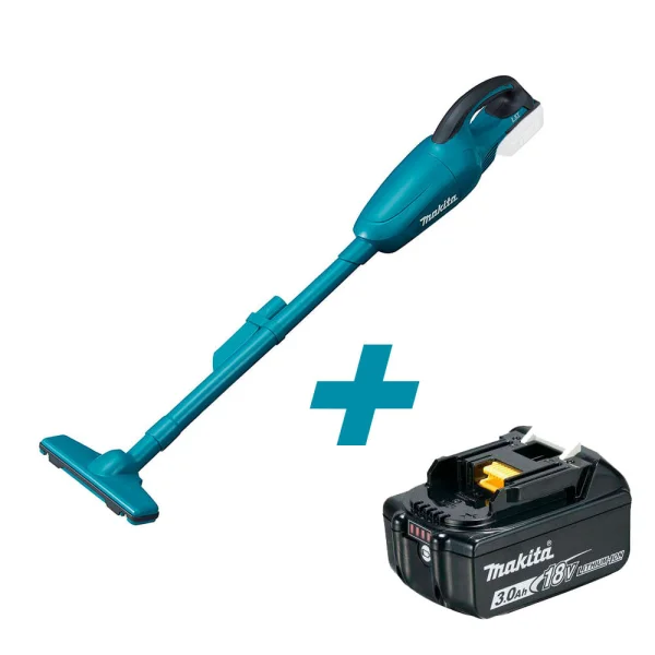 Aspirador de Pó à Bateria e Bateria 18V 3.0Ah DCL180Z-P Makita
