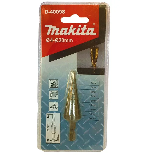 Broca Escalonada para Metal 4 a 20mm D-40098 Makita
