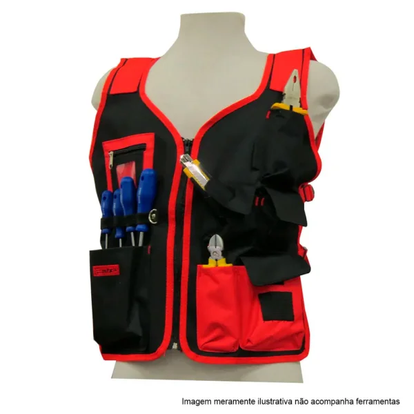 Colete Porta Ferramentas 8 Bolsos 510X600mm 902469 MTX