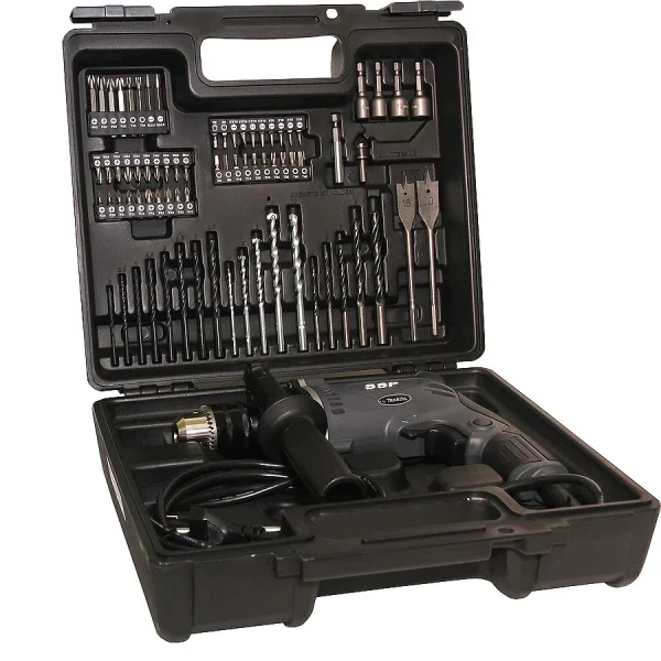 Combo Furadeira de Impacto 13mm 430W e Maleta de Acessórios MHP132X100 Makita