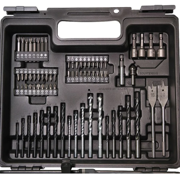 Combo Furadeira de Impacto 13mm 430W e Maleta de Acessórios MHP132X100 Makita