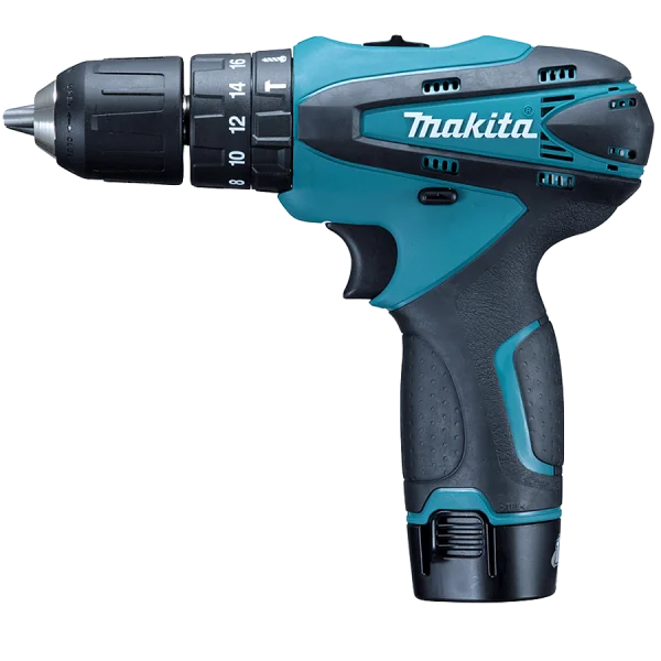 Combo Furadeira e Parafusadeira de Impacto à Bateria 10mm 12V DK1485X Makita