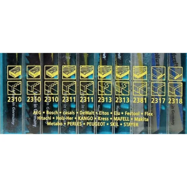 Conjunto de 10 Lâminas para Serra Tico Tico 235800 Wolfcraft