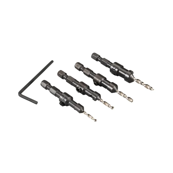 Conjunto de Broca Escareadora para Madeira 4 Peç D-73455 Makita