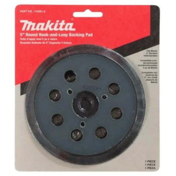 Disco de Borracha para Lixadeira 123mm 8 Furos 743081-8 Makita
