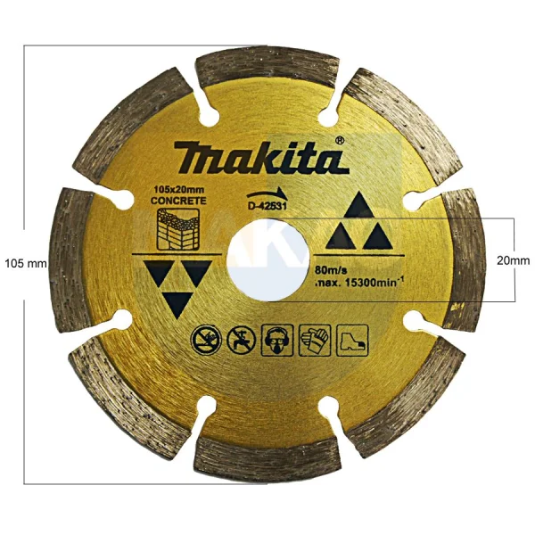 Disco Diamantado Concreto 105x 20mm D-42531 Makita