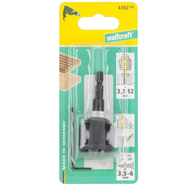 Escareador de Furo e Fresa Cônica 439200 Wolfcraft