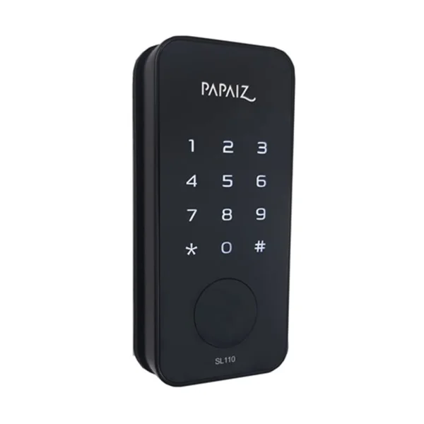 Fechadura Eletrônica Smart Lock SL110 Preta sem Maçaneta 0560110PR Papaiz