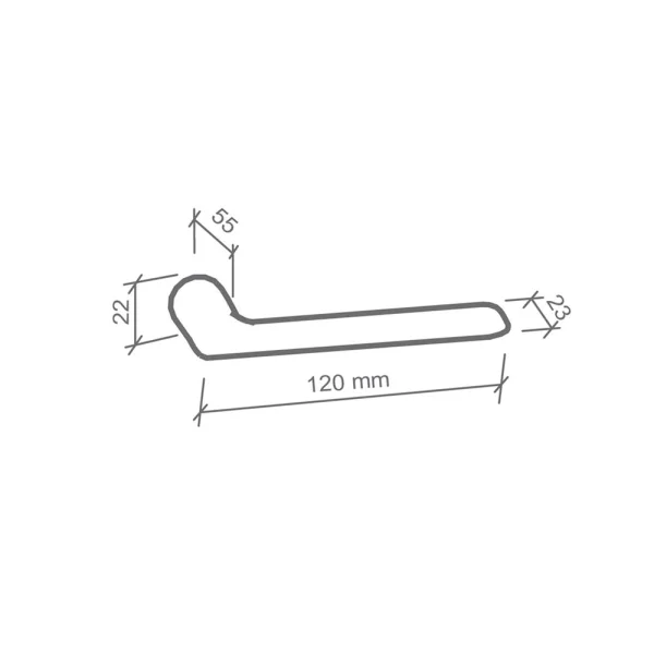 Fechadura Interna Kyhe 2 Cromado Acetinado com Roseta CJB781I18CA00 Imab