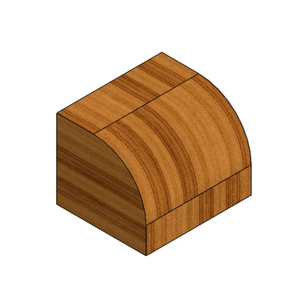 Fresa para Canto Arredondado Raio 5mm 19R5.00.01 Radix