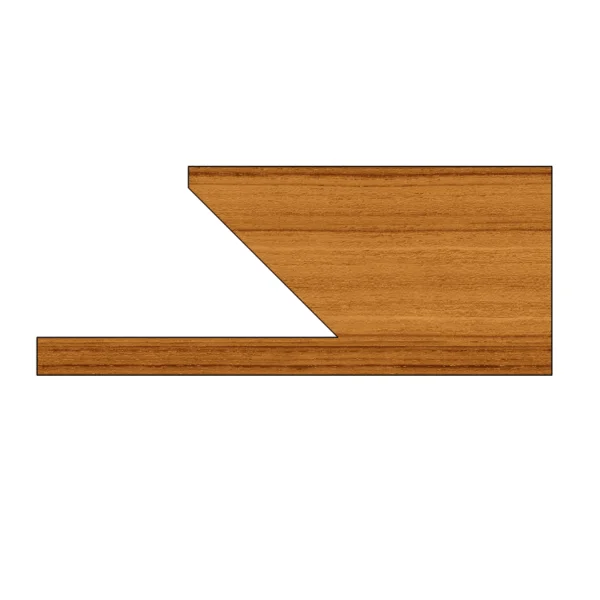 Fresa para Puxador de Gaveta 40x14mm 45º Grau 2059100.06 Radix