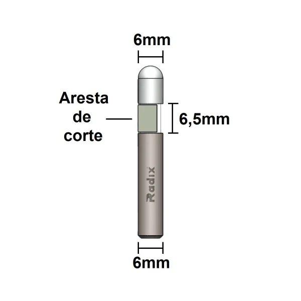Fresa Piloto para Formica Laminados 2058950.01 Radix