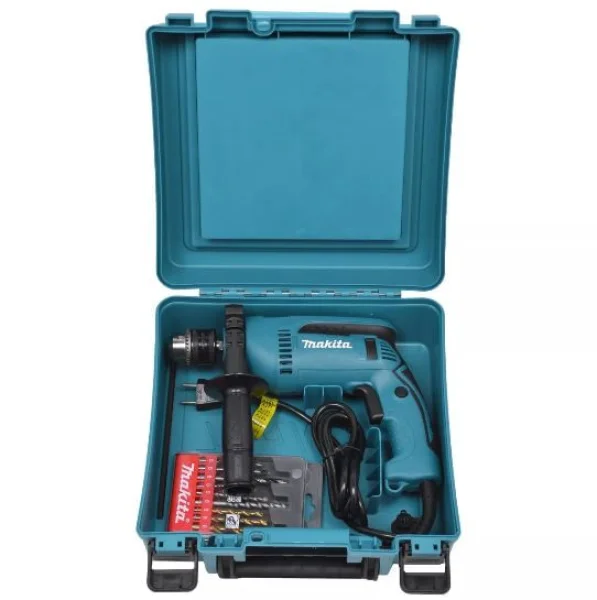 Furadeira de Impacto 13mm HP1640KX1 e Kit de Brocas Makita