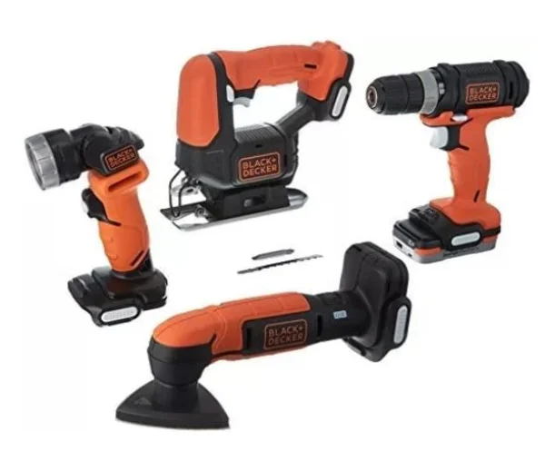 Jogo de Ferramentas 4 em 1 à Bateria GoPak 12V-BDCK502C1-B3 BlackDecker