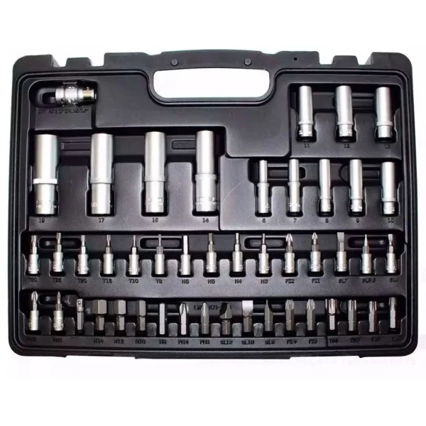 Jogo de Soquetes Encaixe 1/4 e 1/2 Stels 94 peç